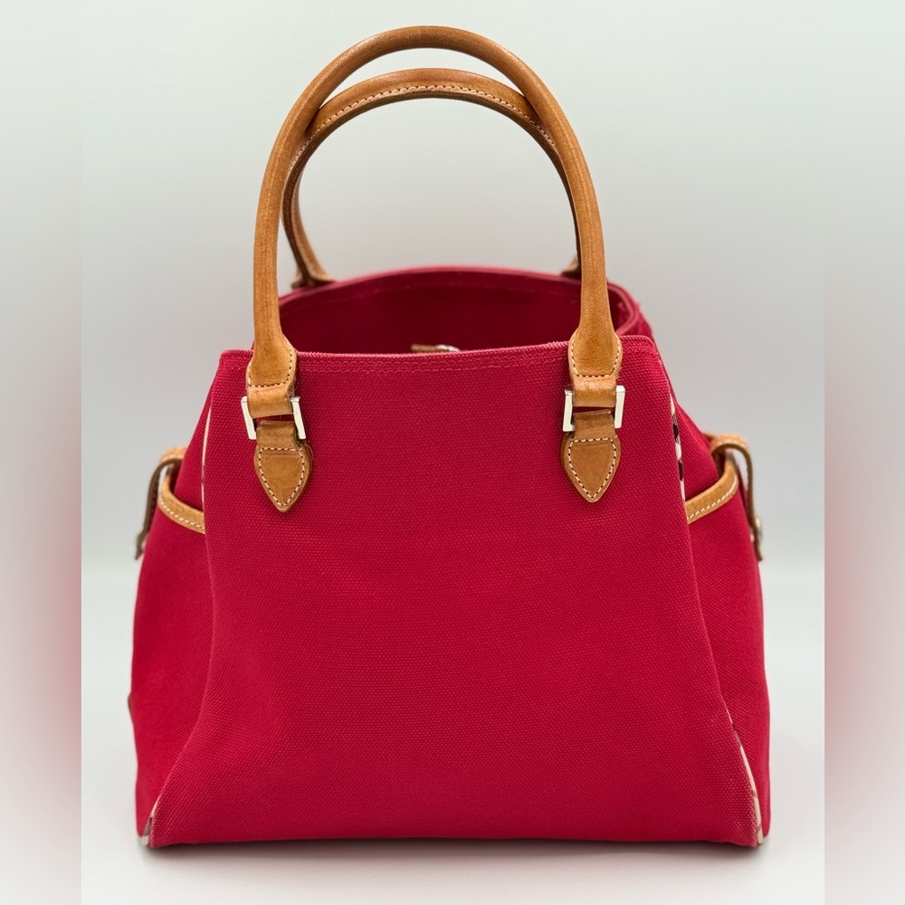 Burberry Red Canvas Tote